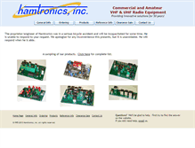 Tablet Screenshot of hamtronics.com